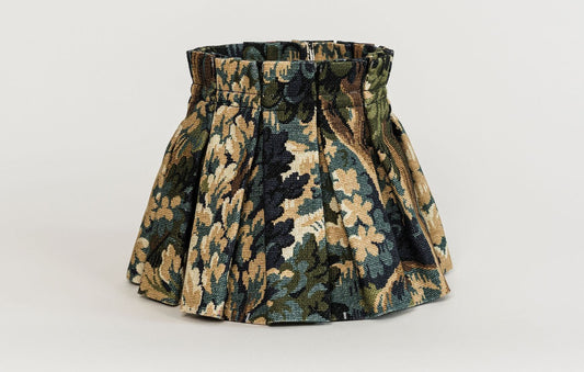 Forest Tapestry Box Pleat Lampshade (Frame included)