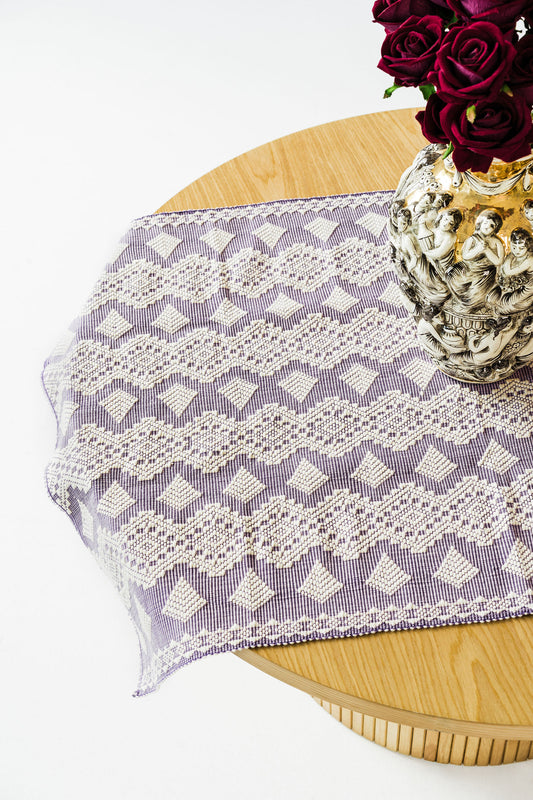 Inabel Purple Coffee Table Cloth