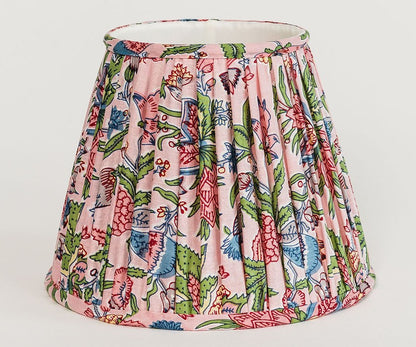 Floral Pink Gathered Lampshade