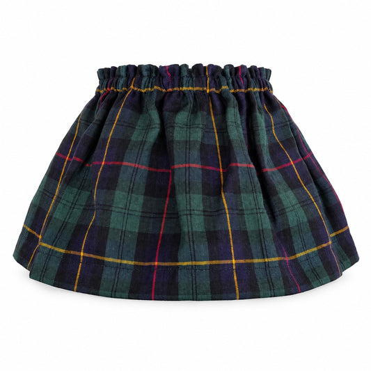 Dark Tartan Plaid Scrunchie Lampshade Cover (Frame included)