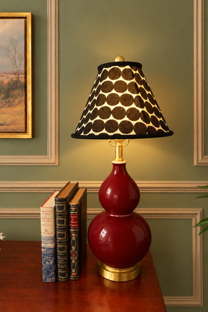Monochrome Polka Dots Lampshade