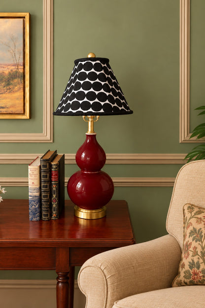 Monochrome Polka Dots Lampshade