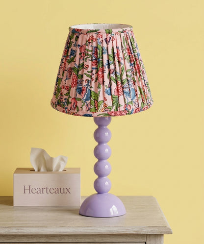 Floral Pink Gathered Lampshade